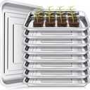 FillTouch 10 Pcs Stainless Steel Seed Starter Tray, 10.6 x 7.9 x 1.4 Inch