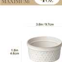 MALACASA Ramekins 4 Oz Oven Safe, Ceramic Creme Brulee Souffle Dishes, Pudding Custard Cups Ramekin For Baking, Small Dipping Sauce Bowls, Set of 3, Microwave and Dishwasher Safe, Arctic White