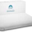 DLIGHT BD Ultra Slim 2.7" Stomach Sleeping Gel Infused Memory Foam Pillow- Ultra Thin and Flat Design for Stomach and Back Sleepers