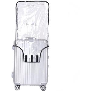 JenKin Luggage Protector Suitcase Cover PVC Waterproof Travel Suitcase Fits Most to 30"30" (21.3" L x 13.4" W x 29.5" H)
