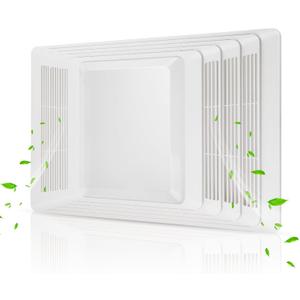 S97013662 Nutone Bathroom Exhaust Fan Cover - Grille & Lens Assembly Replacement for Broan-Nutone Models 655, 656, 657, 659, 695, HFL695, 696