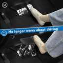 Pedal Extenders for Short Drivers-Brake pedals suitable for most models(1.2in-2.3in)&Accelerator (1.7in - 3.5in) Extensions with Anti-Slip Design,Durable Metal Construction & Easy Installation