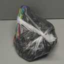 Pawaboo Small Animals Playpen, Waterproof Small Pet Cage Tent with Zippered Cover, Portable Outdoor Yard Fence with 3 Metal Rod for Chick/Kitten/Puppy/Guinea Pig/Rabbits/Hamster, Black + Rainbow