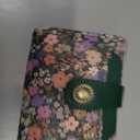 Icycay Floral Flowers Small Wallet Women RFID Blocking Bifold, Credit Card Holder, Zipper Coin Pocket, PU Leather, Compact, Travel, 4 ID Window, 14 Card Slots, Cash Purse, Ladies Woman Female Girls