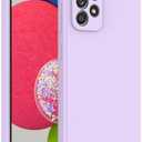 Pack of 2 WOGROO for Samsung Galaxy A23 Case Purple, Scratch Resistant with Soft Touch, Slim Thin Phone Cover for Samsung Galaxy A23