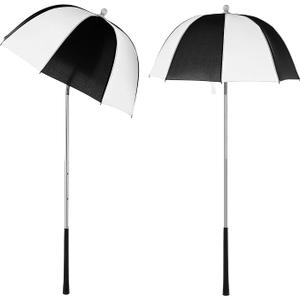 Jexine 2 Pack Golf Bag Umbrellas 22.44"x54.3" Waterproof Golf Club Umbrella Rain Covers for Club Protection Windproof UV Shield