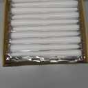 WPONSZU 50 Pack White Taper Candles, 7-8 Hours Burn Time, Unscented, Smokeless and Dripless, 4/5 x 10 Inch for Christmas,Household,Dinner,Wedding,Valentine's Day,Party and Home Dcor Candlesticks