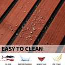 Fullfire EVA Foam Boat Flooring, Faux Teak Marine Boat Decking Sheet with Self-Adhesive Deck Carpet for Bass Boat Jon Boat Pontoon RV Kayak Floor 94" x 47"/35"/16"