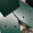 BeneLabel A-Frame 2 Swing Set Brackets, Heavy Duty Steel Swing Set Hardware with Mounting Hardware, DIY Swing Set End Bracket Swing Set Kit for 2 (4x4) Legs & 1 (4x6) Beam, Green