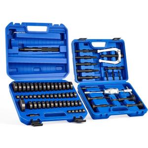 Orion Motor Tech 2 in 1 Blind Hole Bearing Puller & Bushing Press Kit, Complete Bearing & Bushing Service Kit with Bearing Race and Seal Puller, Bushing Driver Tools, Wheel Bearing Removal Tool Set