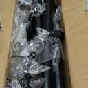 Tension Curtain Rod Extra Long Outdoor Curtain Rod Black Shower Curtain Rods No Drilling 31-168 In2.58-14FtAdjustable Spring Tension Rods Heavy Duty for Bathroom Patio Window Rust Proof