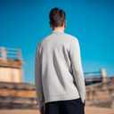 Men's Cardigan Sweater Button Front V-Neck Long Sleeve Knit Sweaters (Gray, XXXL)