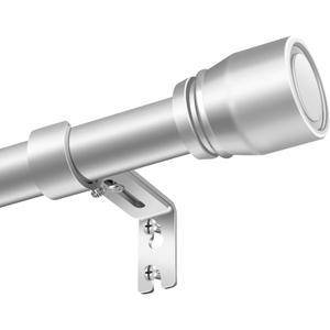 1 Diameter Silver Curtain Rod Itself is 30-60 inch 1 Pack, Fit 30 to 54 Windows with Heavy Duty Adjustable Telescopic RodSplicing Metal Extra Long Curtain Rod for Windows Sliding Glass Door