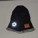 Bluetooth Beanie with a Light, Rechargeable Hat with 4 LED Headlamp & Headphones, Christmas Stocking Stuffers Gifts for Men