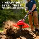 Cordless Tiller Cultivator 9-Inch Width 7-Inch Depth, Compatible with Milwaukee 18V, Battery Powered Garden Cultivator for Garden Flower beds, Tool Only-Battery & Charger not Included