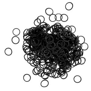 300 Pcs RED by Kiss Rubber Band, Elastic Hair Bands Soft Hair Ties for Children Girls Women Men Kids, Wedding Non-Slip Hair Accessories (Black)