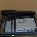 2In1 Baby Diaper Caddy & 3-Tier Rolling Diaper Cart, Diaper Caddy Organizer Cart with Dividers, Mobile Metal Utility Cart for Nursery Essentials, Detachable Bedside Cart, Large Capacity (Black)