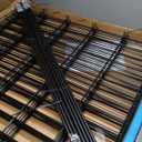 FOREHOGAR Metal Garden Fence 33.3in (H) x 23.3ft (L), 10 Panels + 11 Stakes Dog Fence Border Fence Animal Barrier, No Dig Garden Fencing for Yard Flower Bed Lawn Patio Outdoor, PIN332810 Black