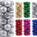 24ct Silvery Christmas Ball - 2.36 Inch Shatterproof Christmas Tree Decoration Ornaments Hanging Ball for Xmas Tree, Holiday, Wedding, Party