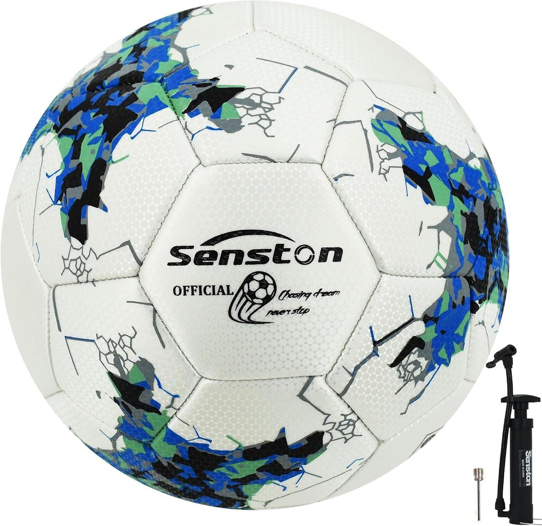 Senston Soccer Ball Size 5-PU Soccer Ball for Aadult - Official Match and Game Ball - Youth & Adult Soccer Players