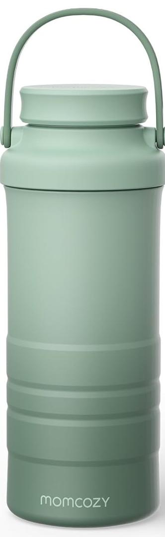 Momcozy 22oz Portable Breast Milk Cooler for Outdoor, Life Saver with 360° Total Cooling for 24 Hours, Larger Capacity Travel Breastmilk Chiller, Green