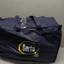 Serta Goose Feather Down Fiber Cotton Comforter Twin Size - 100% Cotton Duvet Insert - Hotel Luxury Hypoallergenic Bedding Comforter All Season Medium Warmth 68 x 90 Inch White