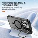 ADDIT Case for iPhone 16 Pro Phone Case iPhone 16 Pro Magnetic Case Fits MagSafe Military-Grade 10FT Drop Resistant Matte Skin Feeling Back Cover Case Fit for iPhone 16 Pro (Black)