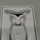 Red-Light-Therapy-for-Face-and-Neck, 7 Color Face Massager Tool for Wrinkles, Double Chin, Vibrating Facial Massager with Thermals for Skin Care, Glossy White