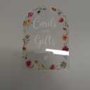 Acrylic Wedding Sign Cards and Gifts Signs Ceremony Modern Calligraphy Arch Acrylic Table Top Signs for Wedding Reception and Event Party Table Decor (Wildflowers)
