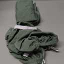 SPRINGRICO 100% Waterproof Seat Covers for Dining Room Chair Set of 2 Washable Seat Cushion Slipcovers Kitchen Chair Covers (2 Pack, Waterproof Dark Green)