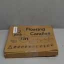 12 Pack Red Floating Candles 3 inch, Unscented Traditional 3" Floating Candles for Centerpieces, 7 Hours Burning, Red Water Candles for Cylinder Vases, Wedding, Party, Pool