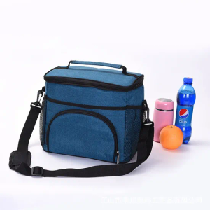 Glacier Edge Lunch Box for Men/Women,Small Insulated Lunch Bag,Reusable LunchBox for work Picnic Beach,Leakproof Soft Cooler Tote Bag Organizer with Adjustable Shoulder Strap for Adults (Gray Blue)