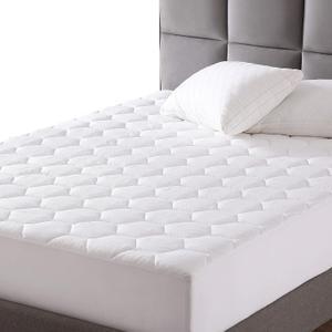 EXQ Home Mattress Pad Twin XL Twin Extra Long Size Quilted Mattress Protector Fitted Sheet Cooling Mattress Cover for Bed Stretch Up to 18Deep Pocket (Breathable)