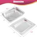67047 Catch Pan with 6415 Aluminum Liners for Weber Spirit I II 200 300, for Genesis I II LX 200 300 Series, Grease Catcher & Drip Tray Replacement Parts for Weber Traveler 67047 83156 6415
