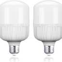 Neewer E26 24W LED Light Bulbs, 2 Packs, 2160 Lumens/5700K/CRI 93+/15000h Lifespan, Bright Video Photography Lighting, Silent/No Flicker/Non Dimmable 200W Incandescent Equivalent