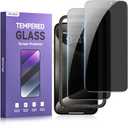 ruwa Privacy Screen Protector for iPhone 15 Pro Max[6.7 Inch][2-Pack] Anti-Peep Tempered Glass Film with Easy Installation Frame, 9H Hardness, Scratch Resistant, Case Friendly