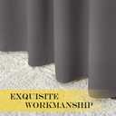 NICETOWN Sliding Glass Door Curtain Extra Long 132 inches Long, Grommet Thermal Insulated Blackout Patio Door Curtain Room Divider for Bedroom/Pergola, Gray, W100 x L132, 1 Panel (Grey)