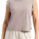 Buffalo David Bitton Women's Elayne Tank Top Sleeveless Tee (Medium, Driftwood)