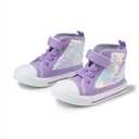 Kannior Toddler Unisex Classic Sequins Canvas Sneaker High Top Slip On Denim Glitter Casual Shoe Sparkle Color Changing Flip Walking Shoes.11