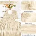 15 Pack Ivory Cheesecloth Table Runner 17 x 108 inch Cheese Cloth Table Runners 9ft Ivory Table Runner Rustic Romantic Sheer Gauze Runner for Wedding Party Baby Shower Table Decoration