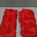 DFXSZ Christmas Tree Pillow Covers 20x20 inch Set of 2 Christmas Decoration Red Soft Plush Faux Fur Jacquard Throw Pillows for Bedroom Sofa Holiday Festivals Winter Home Decor PTK006B20