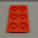 3Pcs Mini Fluted Tube Cake Pan, 6-Cavity Fluted Tube Cake Pan Silicone Molds for Baking Cupcake, Cornbread, Brownie, Donuts, Jello Red(B)