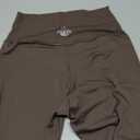 Sunzel Flare Leggings, Crossover Yoga Pants with Tummy Control, High-Waisted and Wide Leg (Large, Seal Brown)