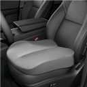 Car Seat Cushion, Comfort Ergonomic Memory Foam Seat Cushion for Tailbone Back Pain Relief, Breathable Car Cushion Suitable for Short People Driver to Get Better View (Gray)