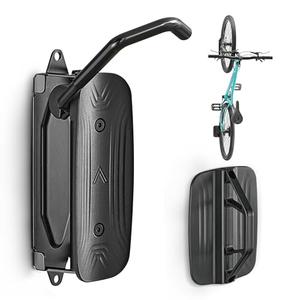 monTEK Swivel Bike Wall Mount, Bike Hangers for Garage, Space-Saving Vertical Bike Rack, Sturdy Bike Storage Rack Holds Up to 66lbs, Easy to Install, Black