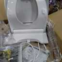 TOTO WASHLET S2 Electronic Bidet Toilet Seat with Instantaneous Water Heating, PREMIST and EWATER+ Wand Cleaning, Round, Cotton White - SW3345#01