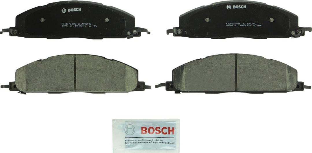 BOSCH BC1400 QuietCast Premium Ceramic Disc Brake Pad Set - Compatible with Select Dodge Ram 2500, Ram 3500; Ram 2500, 3500; REAR