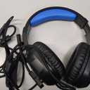 Gaming Headset with Microphone for Pc, Xbox One Series X/s, Ps4, Ps5, Switch, Stereo Wired Noise Cancelling Over-Ear Headphones with Mic, RGB, for Computer, Laptop, Mac, Nintendo (Blue)