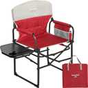 SUNNYFEEL Camping Directors Chair, Heavy Duty,Oversized Portable Folding Chair with Side Table, Pocket for Beach, Fishing,Trip,Picnic,Lawn,Concert Outdoor Foldable Camp Chairs, Large