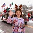 Pop Singer Costume for Girls, 3D Printed Hooded Sweatshirt, Kids Casual Novelty Hoody Long Sleeve Zipper Jacket (4T, Purple)